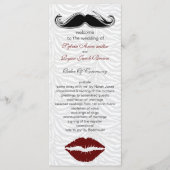 キスと口ひげゼブラストライプウェディングプログラム プログラム (正面)