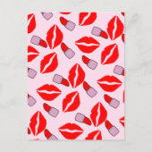 キスと口紅 ポストカード (正面)