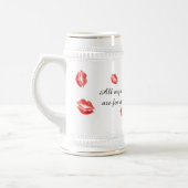 キスと愛のマグカップ ビールジョッキ (左)