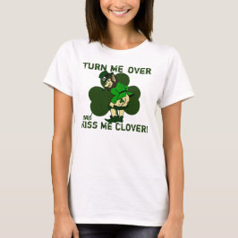 キスに私を私クローバー回して下さい Tシャツ