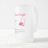 キスのおやすみなさい フロストグラスビールジョッキ (正面右)