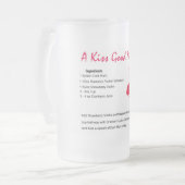 キスのおやすみなさい フロストグラスビールジョッキ (正面左)