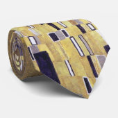 キスのアールヌーボーの金ゴールドの結婚記念日のタイ ネクタイ (ロール)