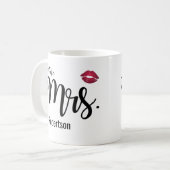 (キスのコーヒー・マグを持つ未来の)夫人 コーヒーマグカップ (正面左)