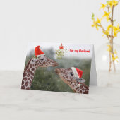 キスのチャンス カード 夫 (黄色い花)