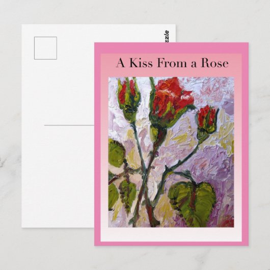 キスのバラ ポストカード (正面/裏面)