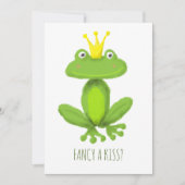 キスのファンシーカエルの王子の漫画バレンタインの日 シーズンカード (正面)