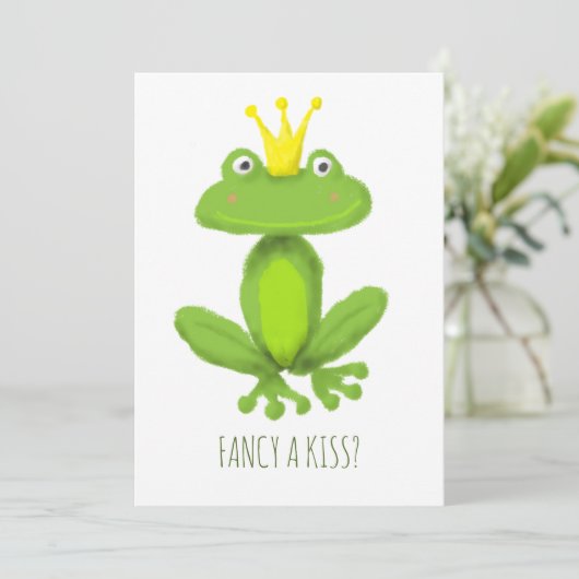 キスのファンシーカエルの王子の漫画バレンタインの日 シーズンカード (スタンド正面)