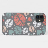 キスのプリントおよびハートパターン Case-Mate iPhoneケース (裏面(横))