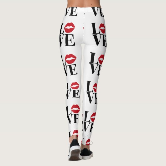 キスのラブレッドモダンリップレギンス レギンス (裏面)