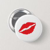 キスの印のデザイン 缶バッジ (正面&裏面)
