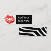 キスの口紅の名刺 スキニー名刺 (正面/裏面)