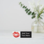 キスの口紅の名刺 スキニー名刺 (スタンド正面)