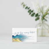 キスの山の数当てゲーム ゴールドマウンテン ブライダルシャワー エンクロージャーカード (スタンド正面)