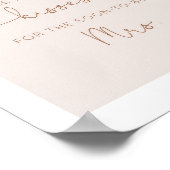 キスの数を当てよう ブライダルシャワー ポスター (角)