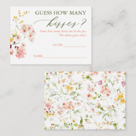 キスの数当てゲーム カード - 野の花