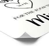 キスの数当てゲーム ブライダルシャワーゲーム ポスター (角)