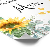 キスの数当てゲーム ブライダルシャワー ポスター (角)