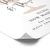 キスの数当てゲーム(ブライダルシャワー) ポスター (角)