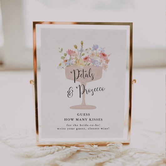 キスの数当てゲーム(ブライダルシャワー) ポスター