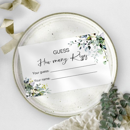 キスの数当てゲーム ブライダル エンクロージャーカード