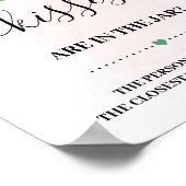 キスの数当て レモン ピンク シャワーゲーム ポスター (角)