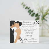 キスの民族のブライダルシャワーの招待から始められる 招待状 (スタンド正面)