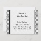 キスの民族のブライダルシャワーの招待から始められる 招待状 (裏面)