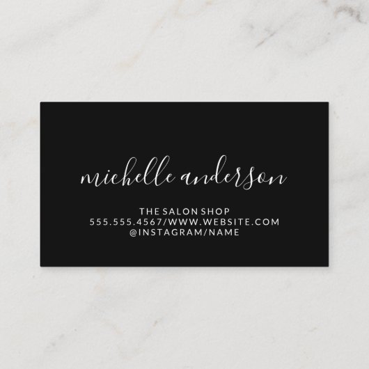 キスの汚れ背景 | 化粧 名刺 (裏面)