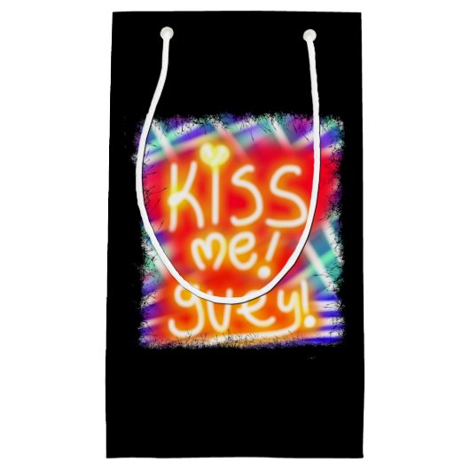 キスの私のグイスラングspanglish スモールペーパーバッグ (正面)