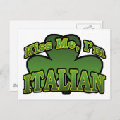 キスの私はハガキイタリアン ポストカード (正面/裏面)
