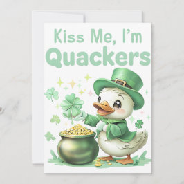 キスの私は、私はQuackers"聖パトリックの日 招待状