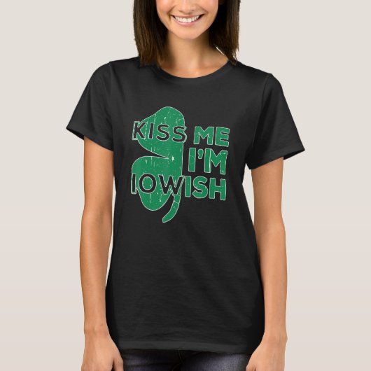キスの私はIowish Saint Patrick's Day Womens Kid Tシャツ (正面)
