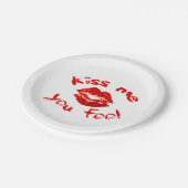 キスの私をばかにする ペーパープレート (アングル)