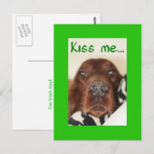 キスの私、私はアイルランド人 ポストカード (正面/裏面)