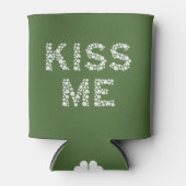 キスの私(私はアイルランド)シャムロッククローバーを使用して居心地の良い 缶クーラー (正面)