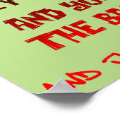 キスの首のポスタおもしろいー記号 ポスター (角)