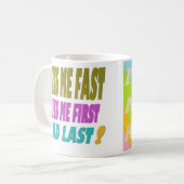 キスの高速化とファッションの高速化 コーヒーマグカップ (正面左)