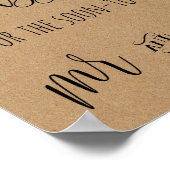 キスはいくつ？ゲーム看板（Mr. and Mrs.） ポスター (角)