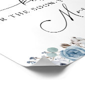 キスはどれくらい？すぐ結婚するミセスのサイン ポスター (角)