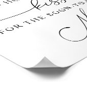 キスはどれくらい soon to be Mrs. サインに ポスター (角)