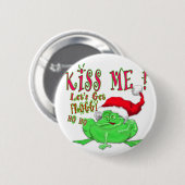 キスは私がフロギーを取得する 缶バッジ (正面&裏面)