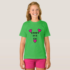 キスは25セント - ガールズベーシックTシャツ Tシャツ