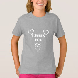 キスは25セント - ガールズベーシックTシャツ Tシャツ
