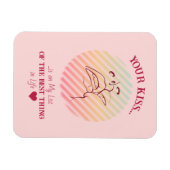 キスは…愛のための柔軟な磁石 マグネット (横)