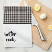 キスより良い調理師 おもしろい キッチンタオル (四つ折り)