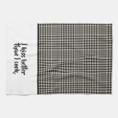 キスより良い調理師 おもしろい キッチンタオル (横)