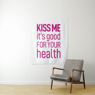 「キスよ、お前の健康に良い」 タペストリー