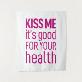 「キスよ、お前の健康に良い」 タペストリー (正面)