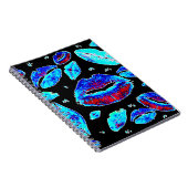 キスをくまなく(青) ノートブック (右側)